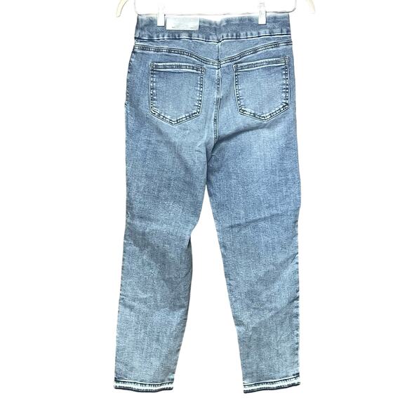 Chico’s pull on ankle stretch denim leggings blue jeans women’s size 8 regular - Picture 2 of 6